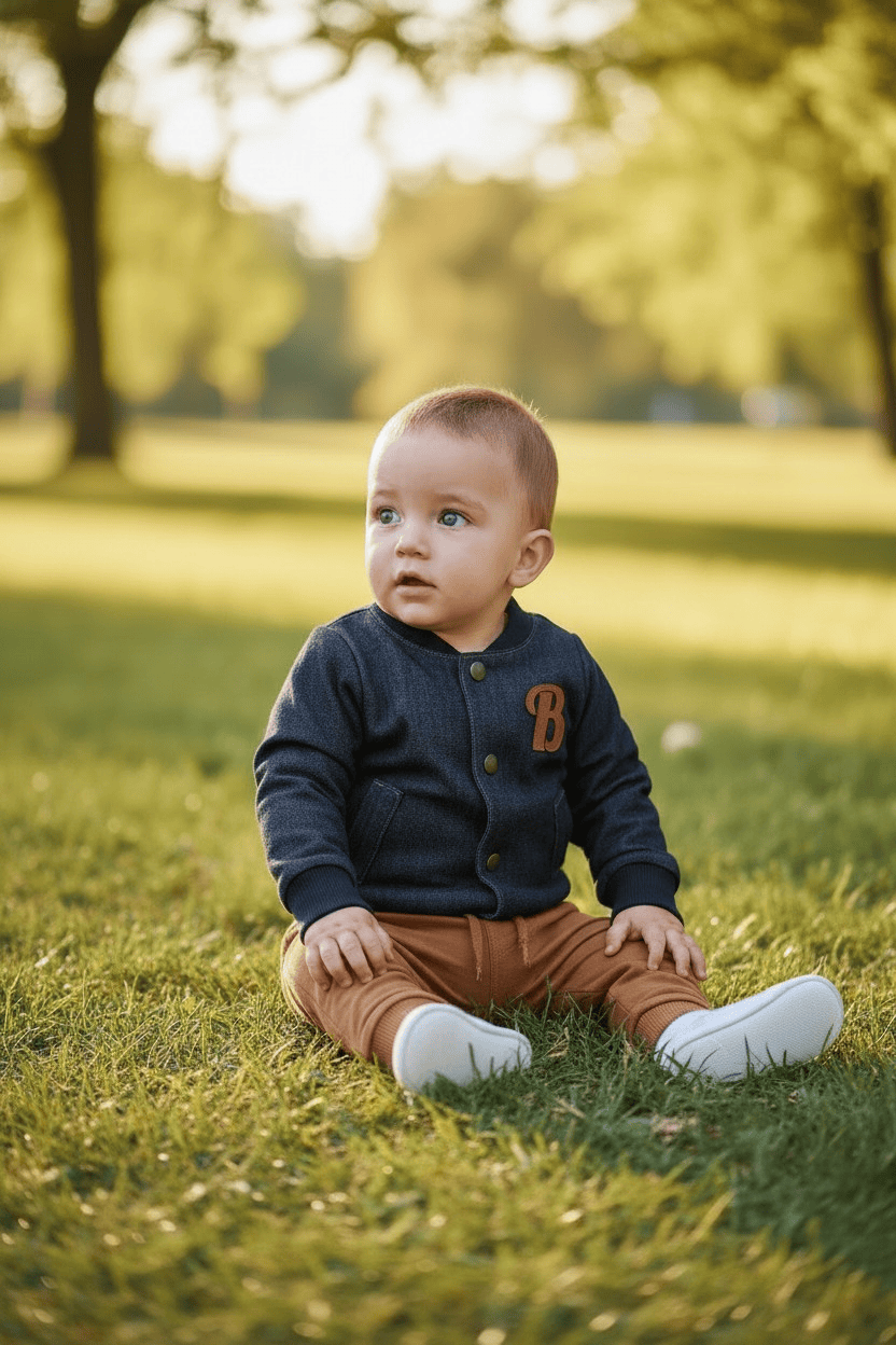 Bebi odeća Jakna za bebe teksas teget SE002