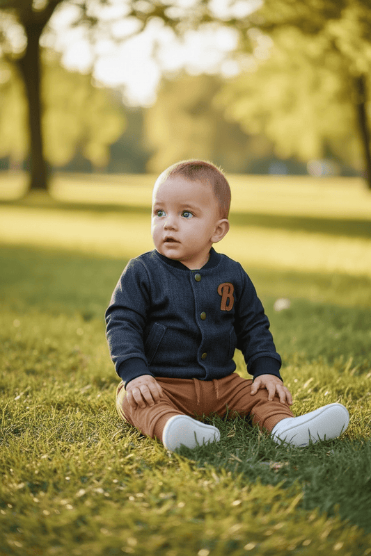 Bebi odeća Jakna za bebe teksas teget SE002