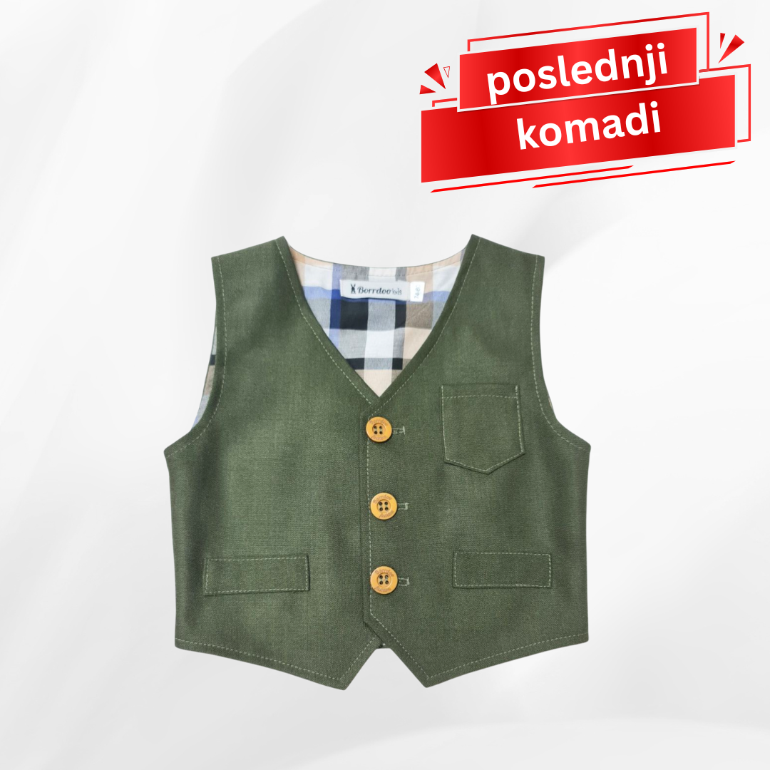 Prsluk za bebe, maslinasti DP1