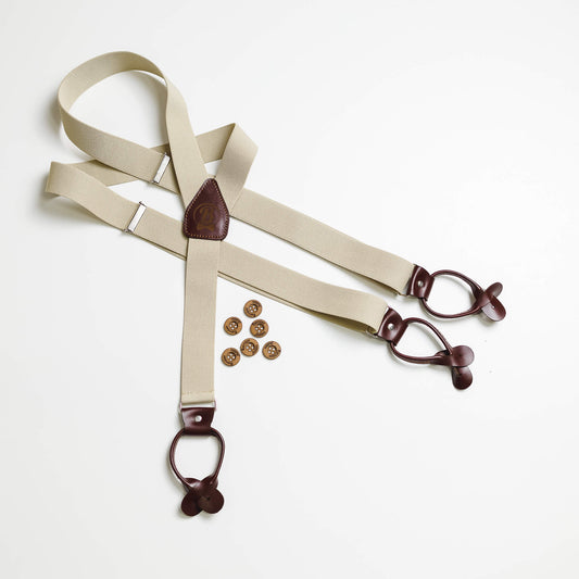 Elegantni tregeri, bež/braon  MT012