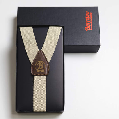 Elegantni tregeri, bež/braon  MT012