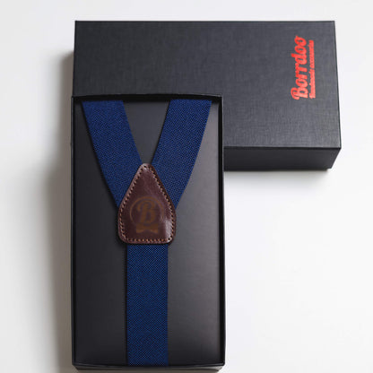 Elegantni tregeri, teget/braon  MT010