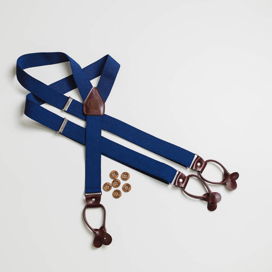 Elegantni tregeri, teget/braon  MT010