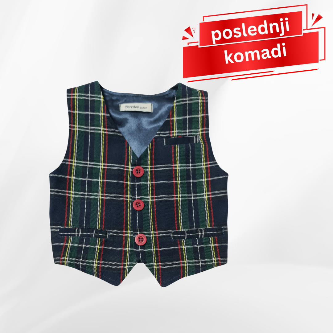 Prsluk za bebe, teget dezen DP9