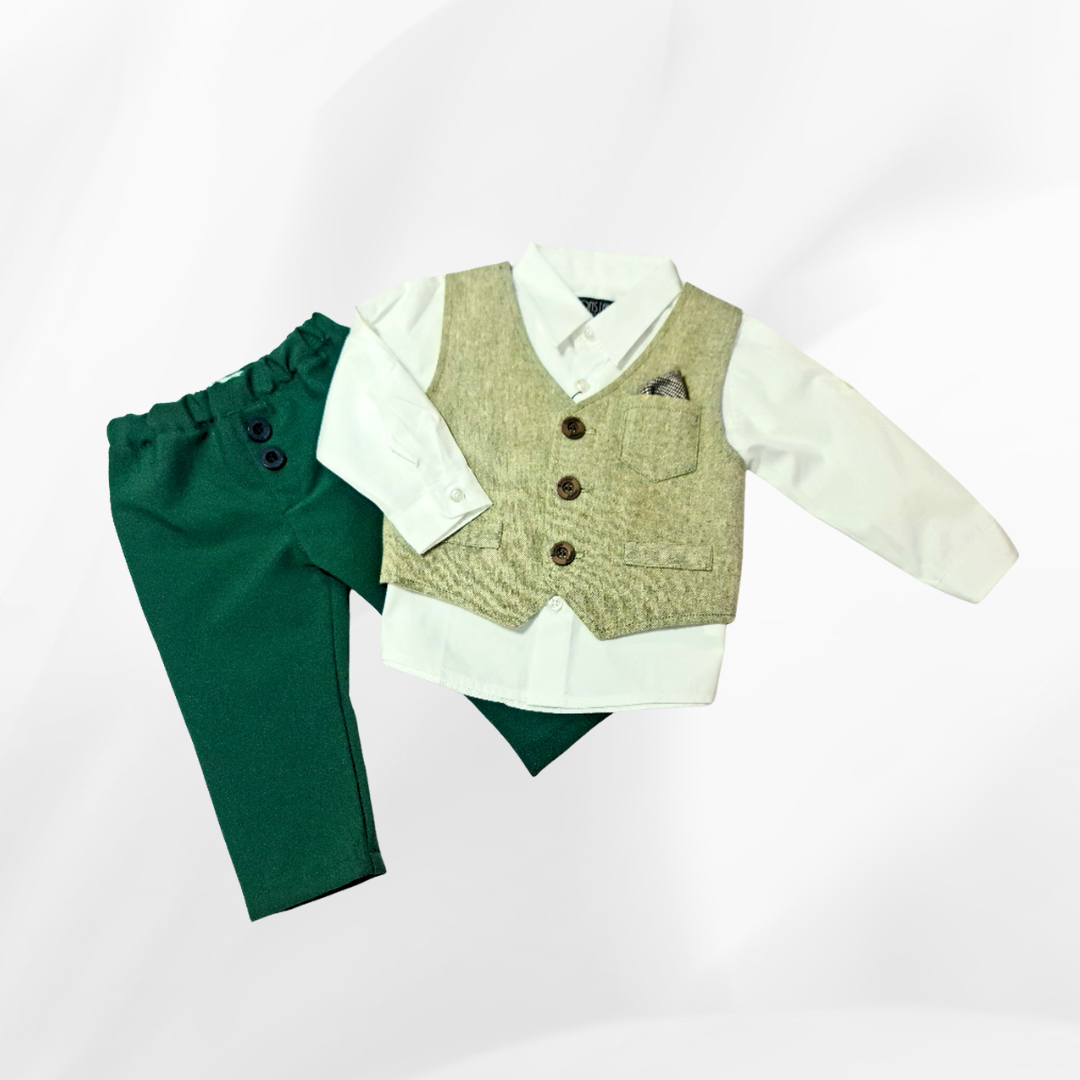 Odelo za bebu - komplet sa košuljicom, zeleno OD021