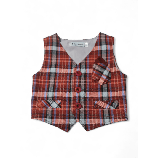 Prsluk za bebe, bordo dezeniran DP005