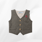 Prsluk za bebe, premium, braon DP003