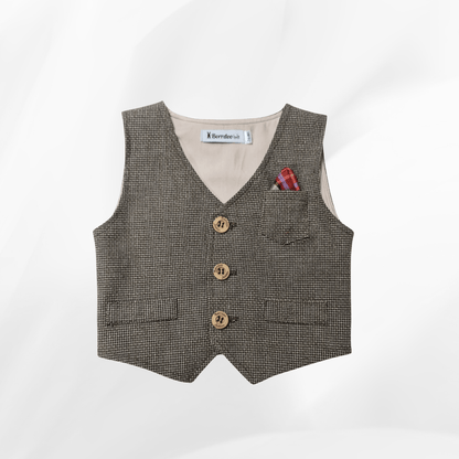 Prsluk za bebe, premium, braon DP003
