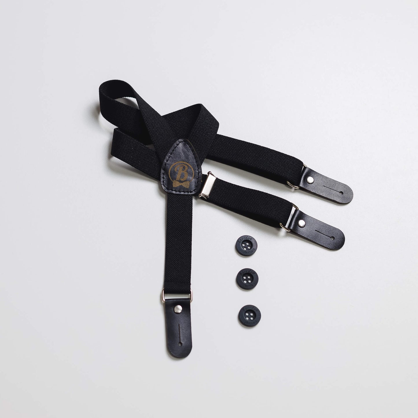 Tregeri za decu, dugme, crni DT016