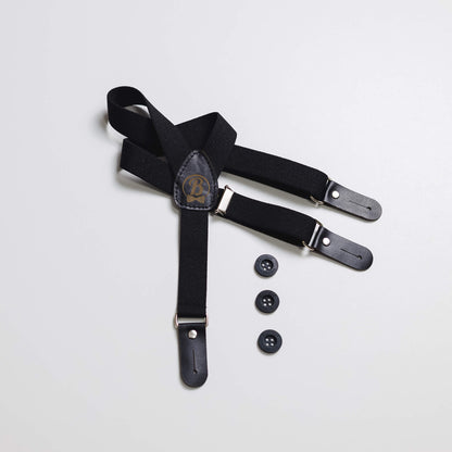 Tregeri za decu, dugme, crni DT016