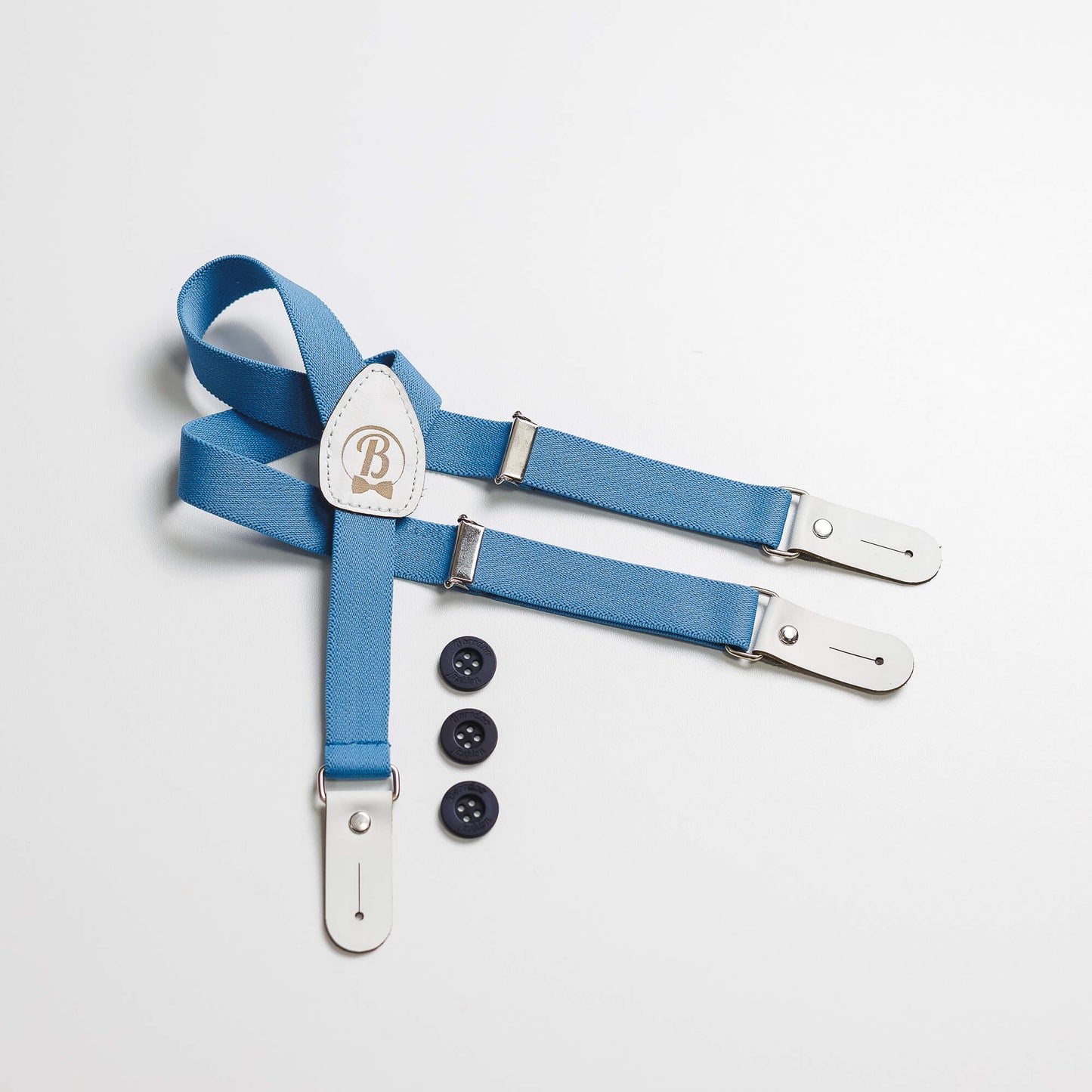 Tregeri za decu, dugme, svetlo plavi DT017