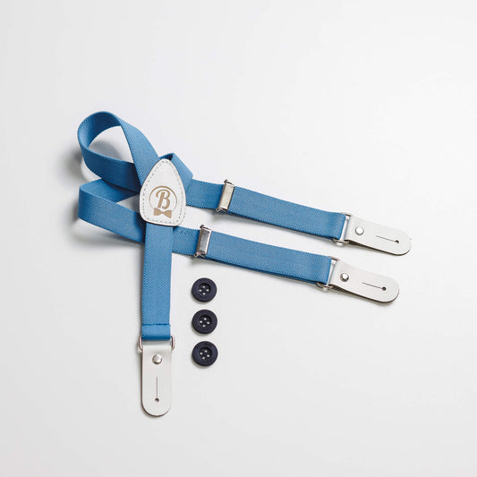 Tregeri za decu, dugme, svetlo plavi DT017