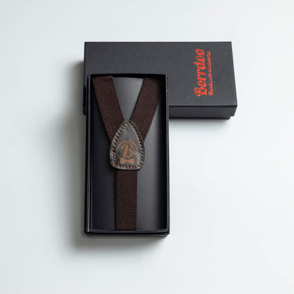 Tregeri za decu, dugme, braon DT018