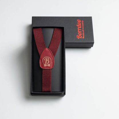 Tregeri za decu, dugme, bordo DT019