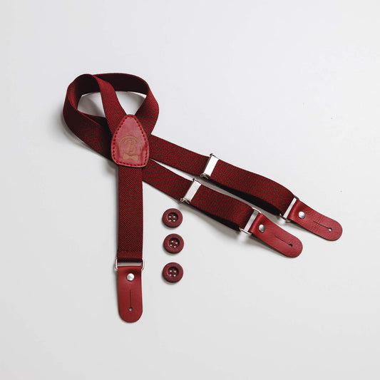 Tregeri za decu, dugme, bordo DT019