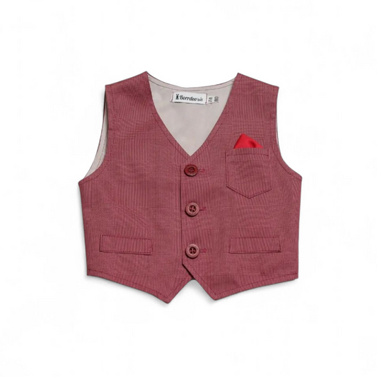 Prsluk za bebe, bordo dezeniran DP006