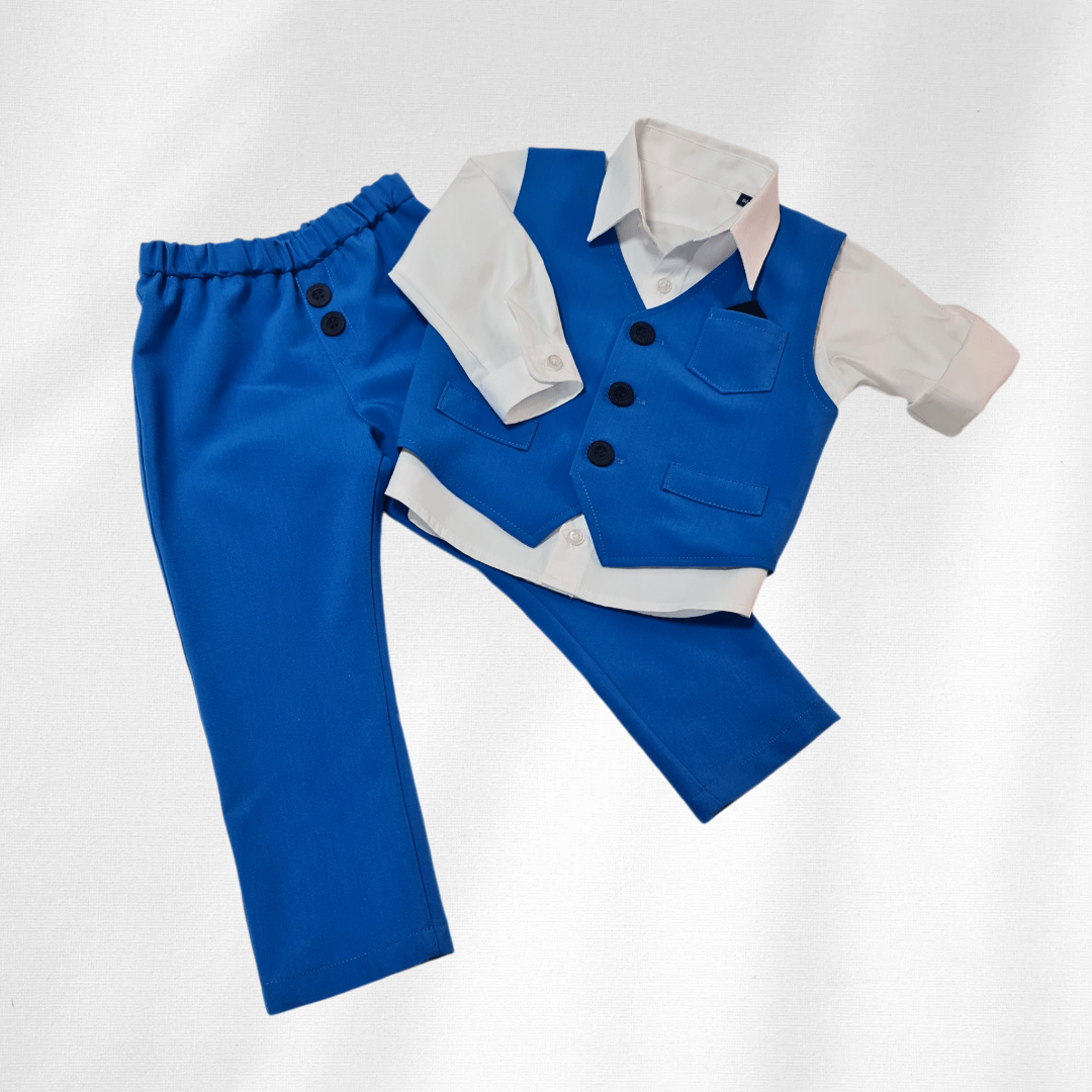 Odelo za bebu - komplet sa košuljicom, plavi OD002