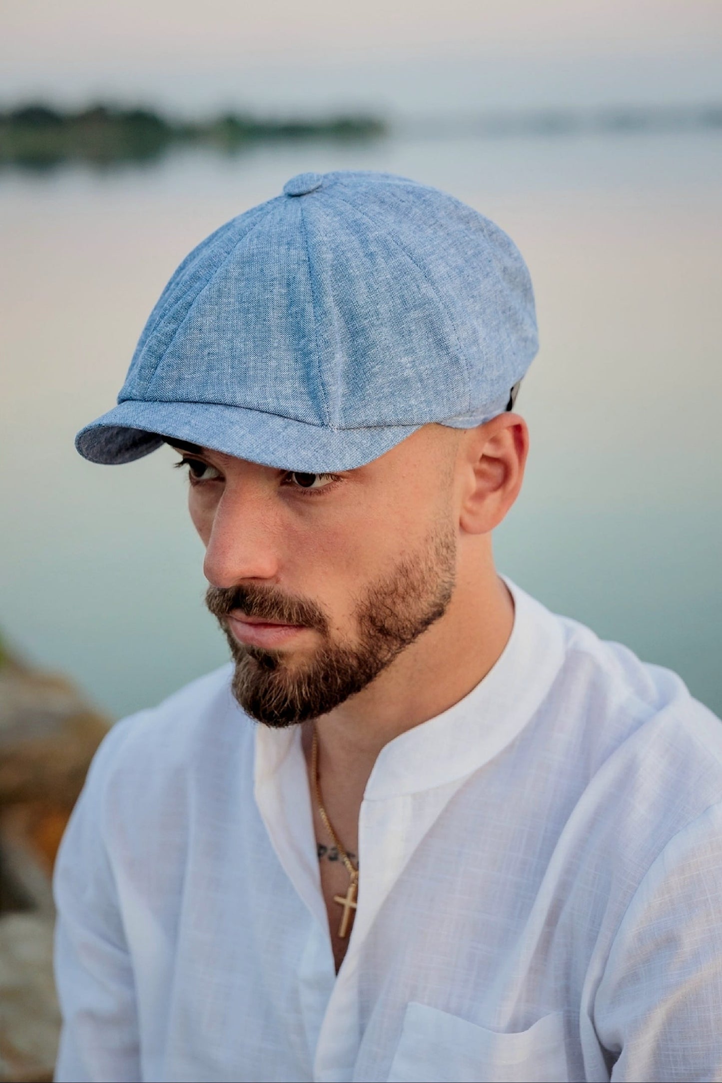 Letnja verzija engleski kačket engleska kapa- plavi denim KM024